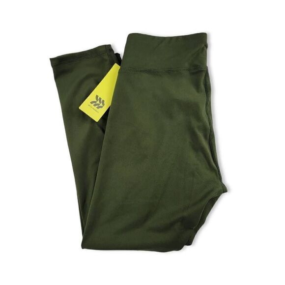 All In Motion Green Mid Rise Cropped Leggings Small - Picture 3 of 3